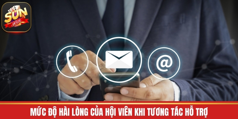 Mức độ hài lòng của hội viên khi tương tác hỗ trợ